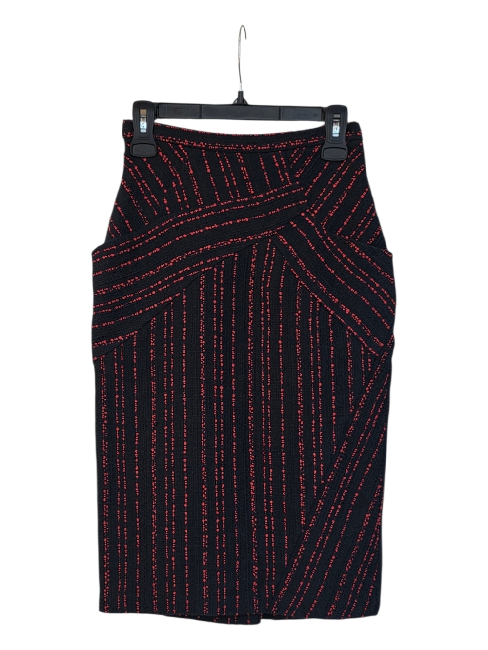 Eva Franco Navy And Orange Pencil Skirt XS
